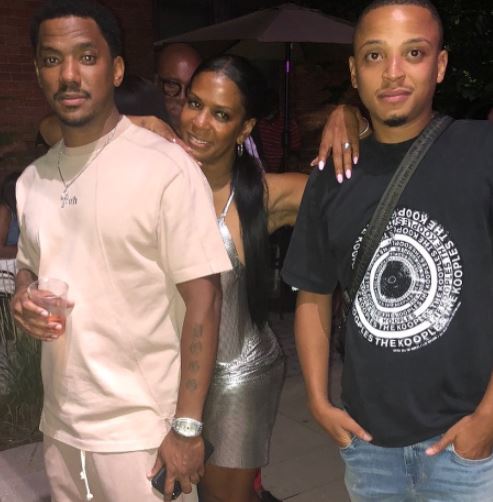 Tonesa Welch with her two sons whom she shares with her ex-boyfriend and her ex-husband Harold